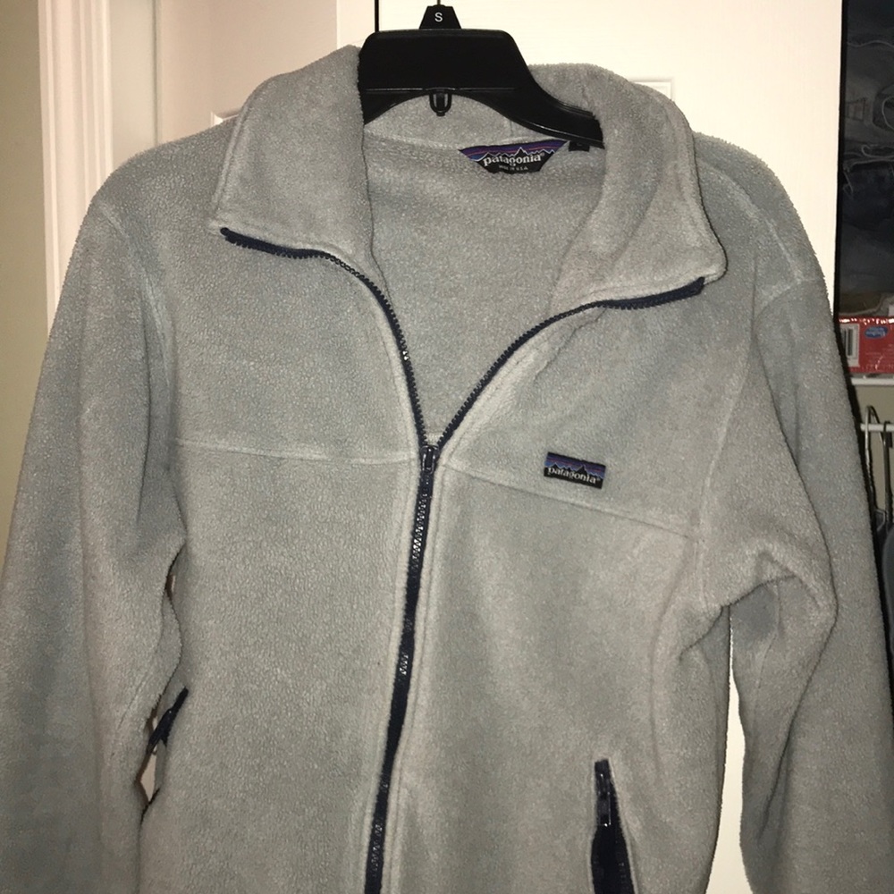 Gray Patagonia Zip-Up Jacket